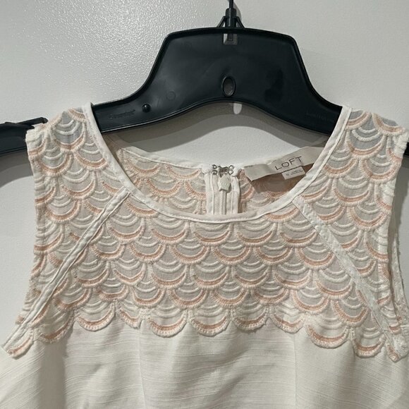 Loft Ivory Bodycon Lace Pencil Dress - Picture 2 of 5